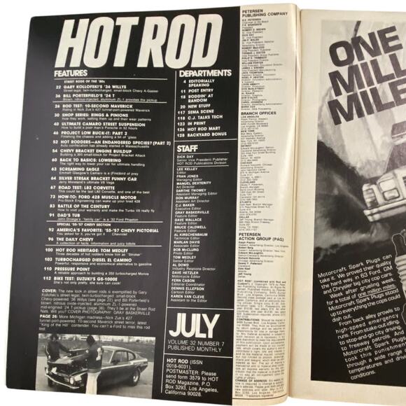 Vtg Lot 3 Hot Rod May June July 1979 Magazine Hemi Holley Horsepower Street - Picture 8 of 9